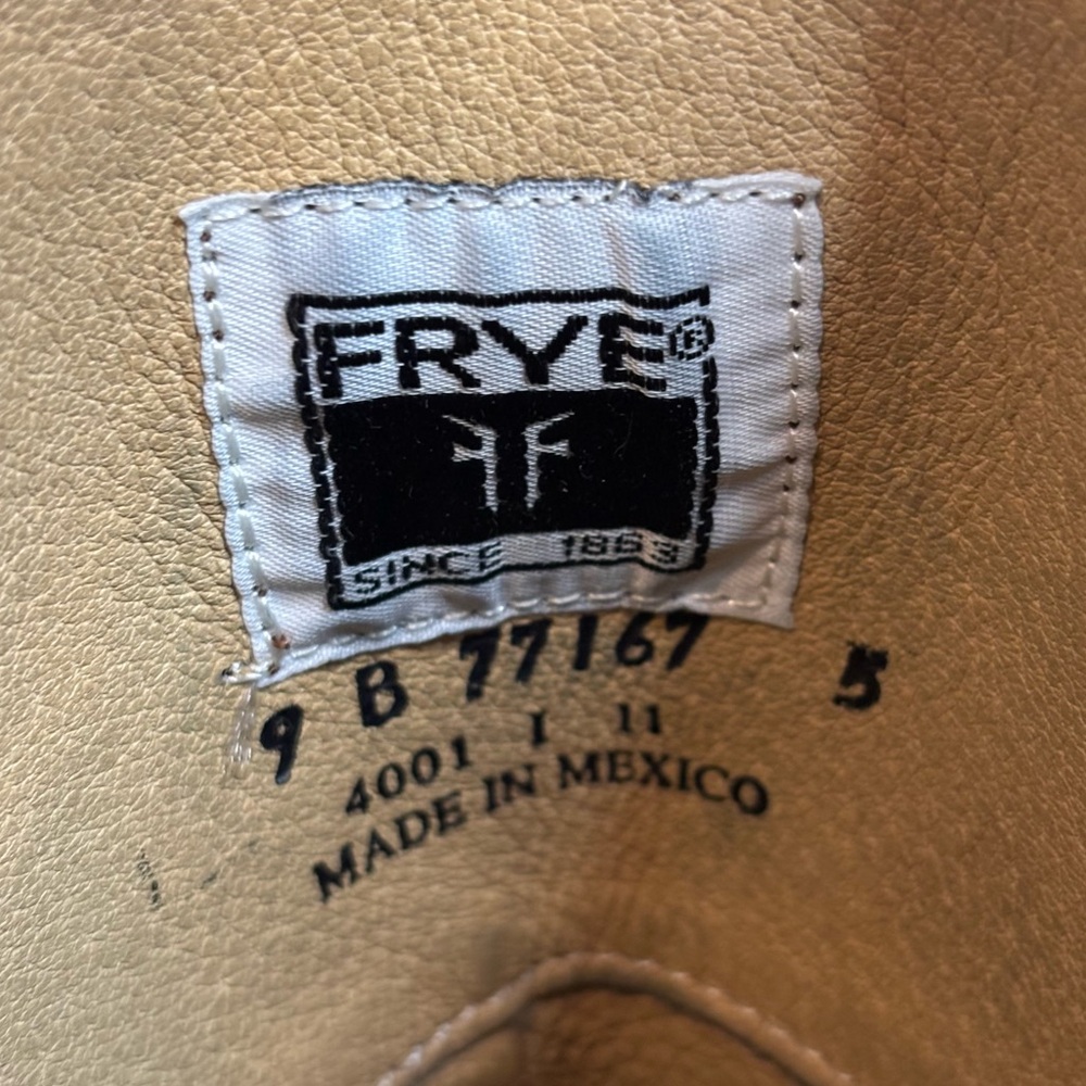 Frye Melissa Button Tall Riding Boots Cognac Saddle Brown 9 - Picture 13 of 13
